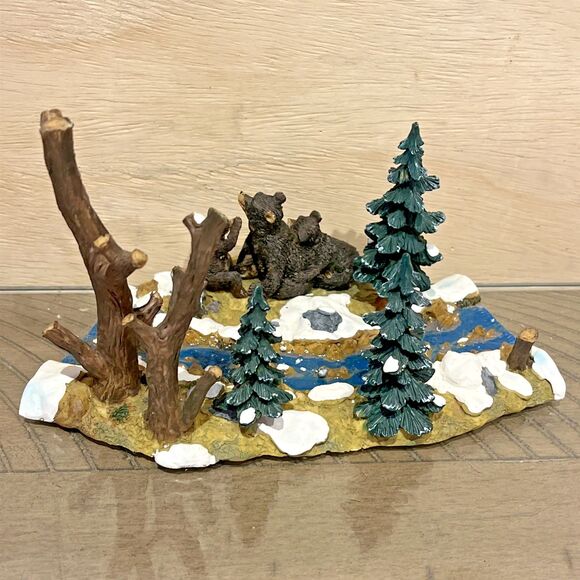 Lemax Village Landscapes Bears at Play Christmas Village Holiday Town Forest VTG - Picture 4 of 10